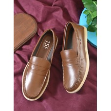 TSF MEN'S LEATHER LOAFER SHOES (LEXUS-01-TAN)
